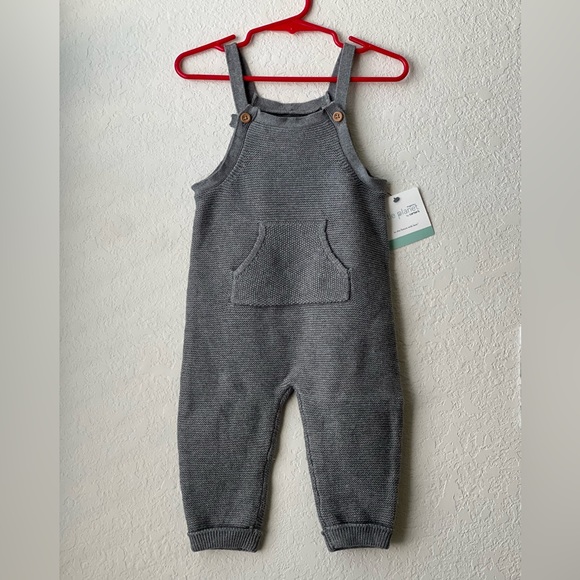 New Little Planet Baby Organic Sweater Knit Overalls - Picture 2 of 14